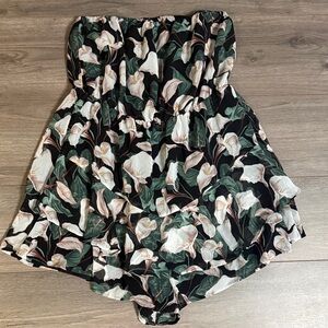 Express Black Floral Garment